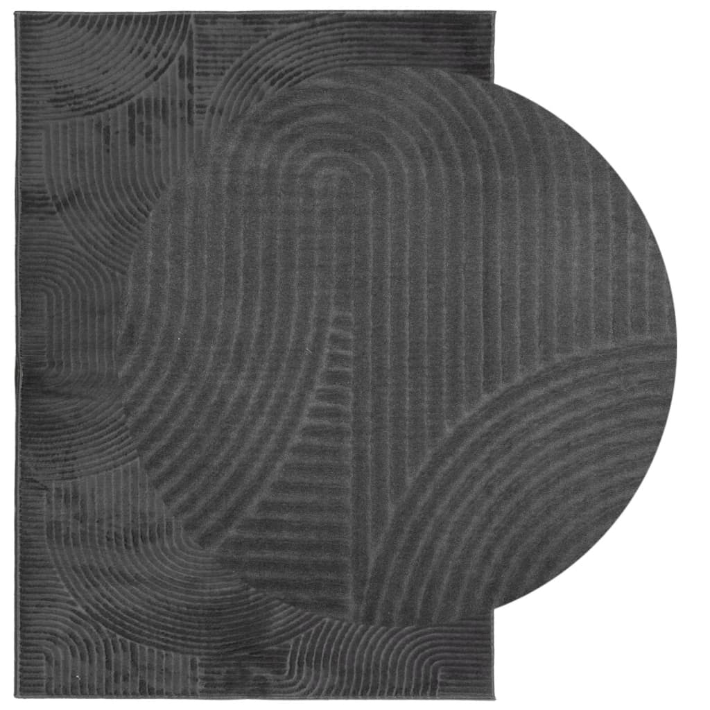VidaXL tapis iza poils ras scandinave 120x170 cm anthracite