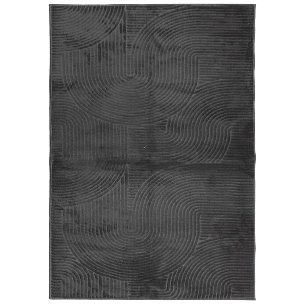 VidaXL tapis iza poils ras scandinave 140x200 cm anthracite