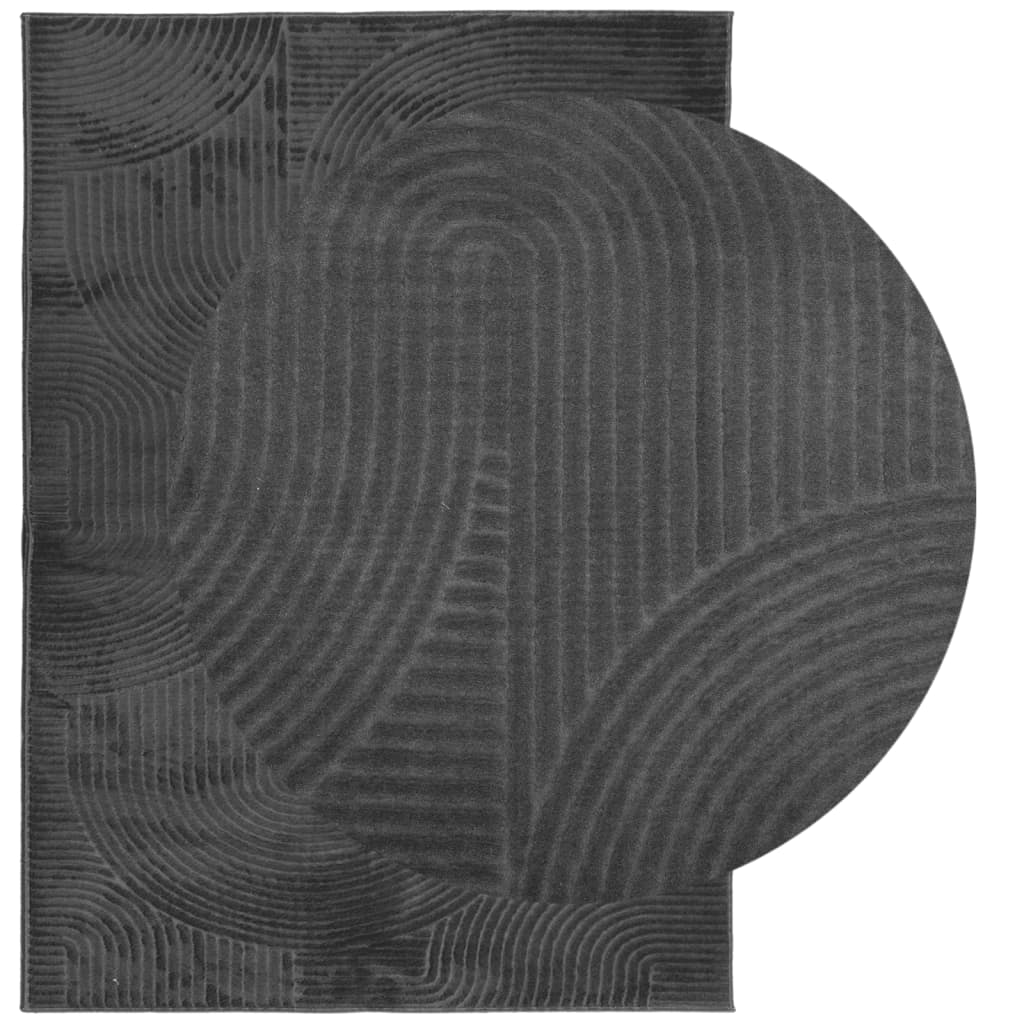 VidaXL tapis iza poils ras scandinave 200x280 cm anthracite