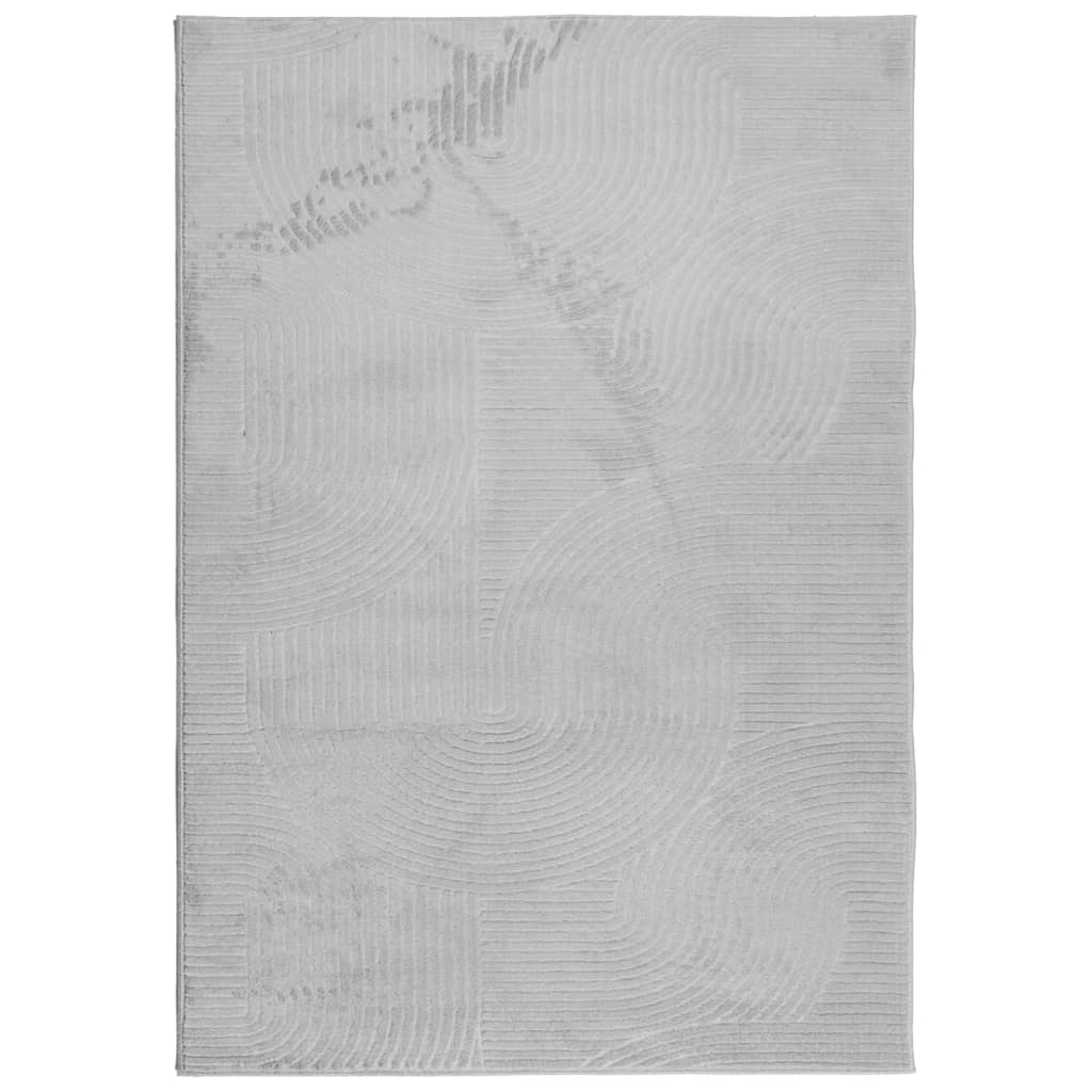 VidaXL tapis Iza poils courts scandinave 120x170 cm gris