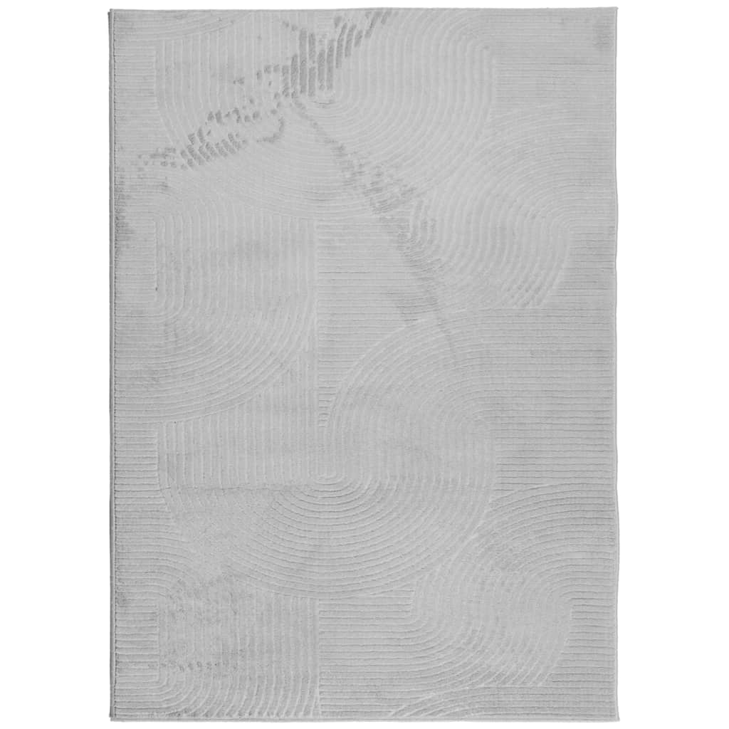 VidaXL tapis Iza poils courts scandinave 240x340 cm gris