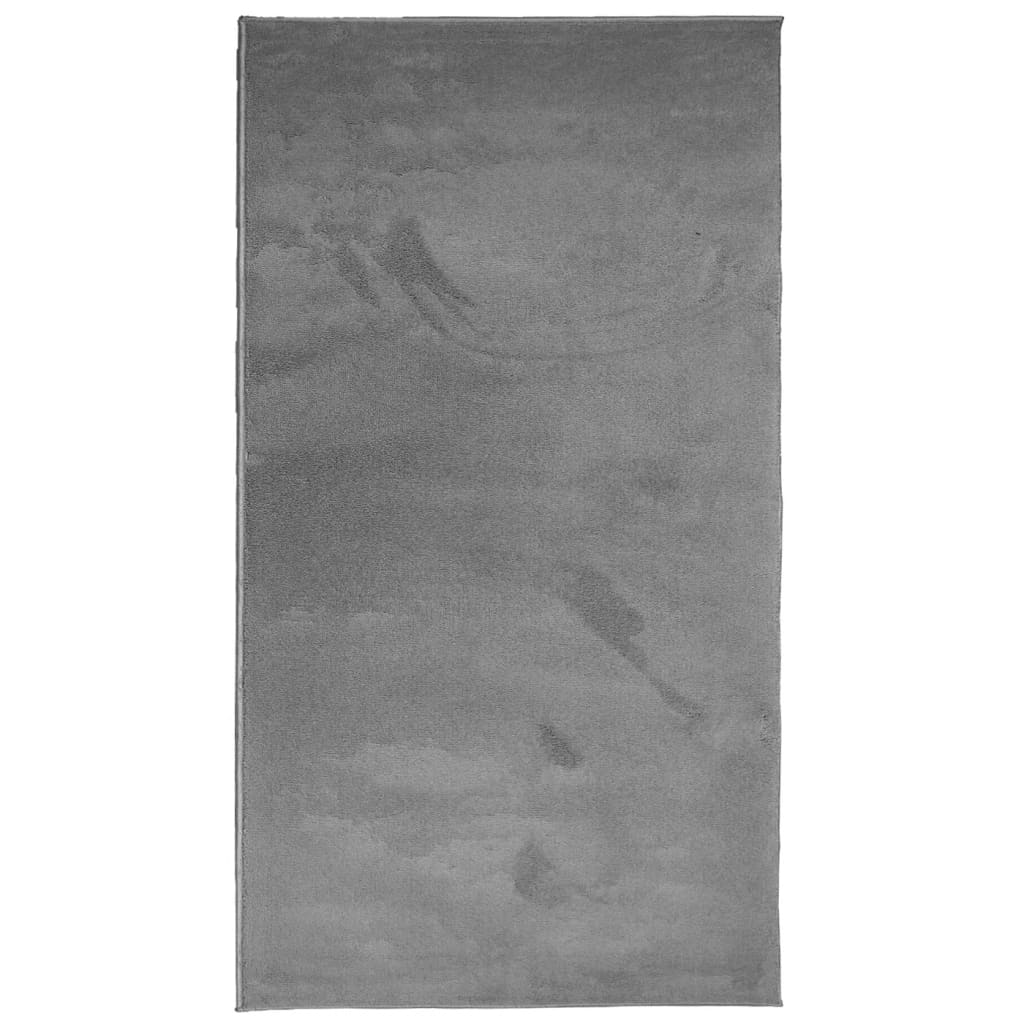 Vidaxx tapis oviedo poils ras 60x110 cm anthracite