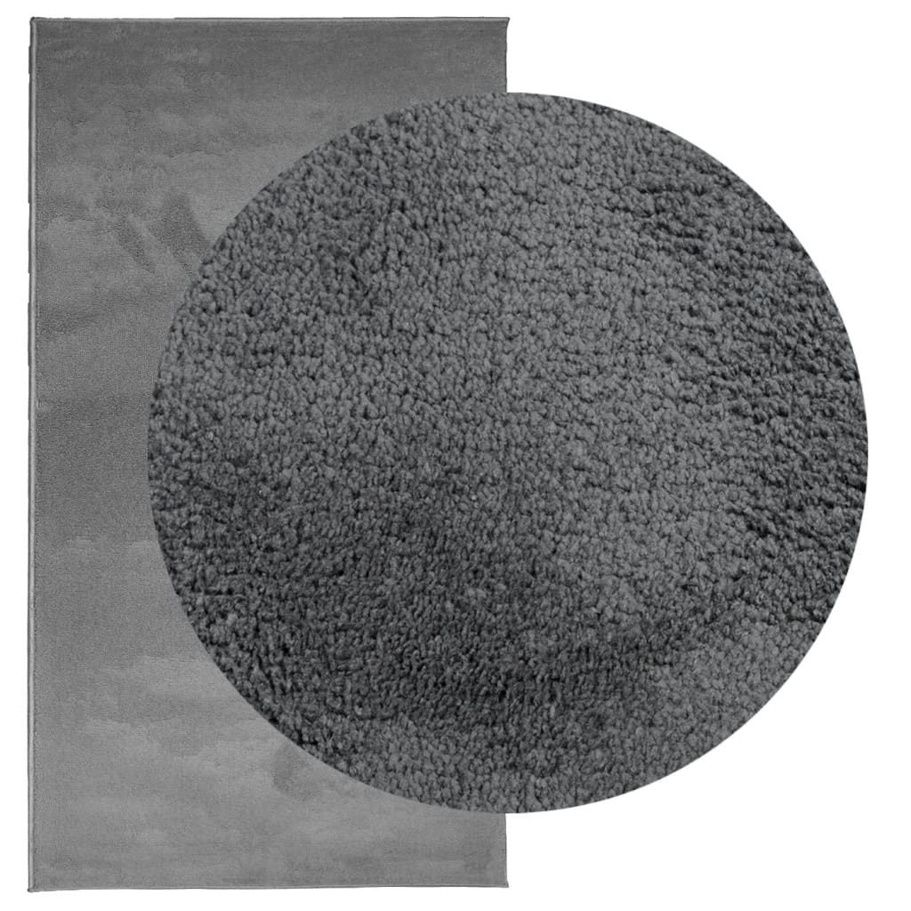 Vidaxx tapis oviedo poils ras 60x110 cm anthracite