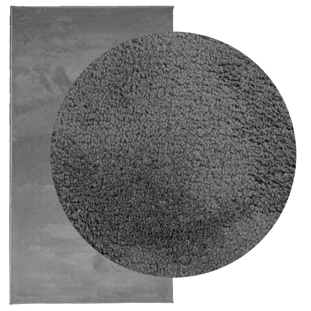 Vidaxx tapis oviedo poils ras 80x150 cm anthracite