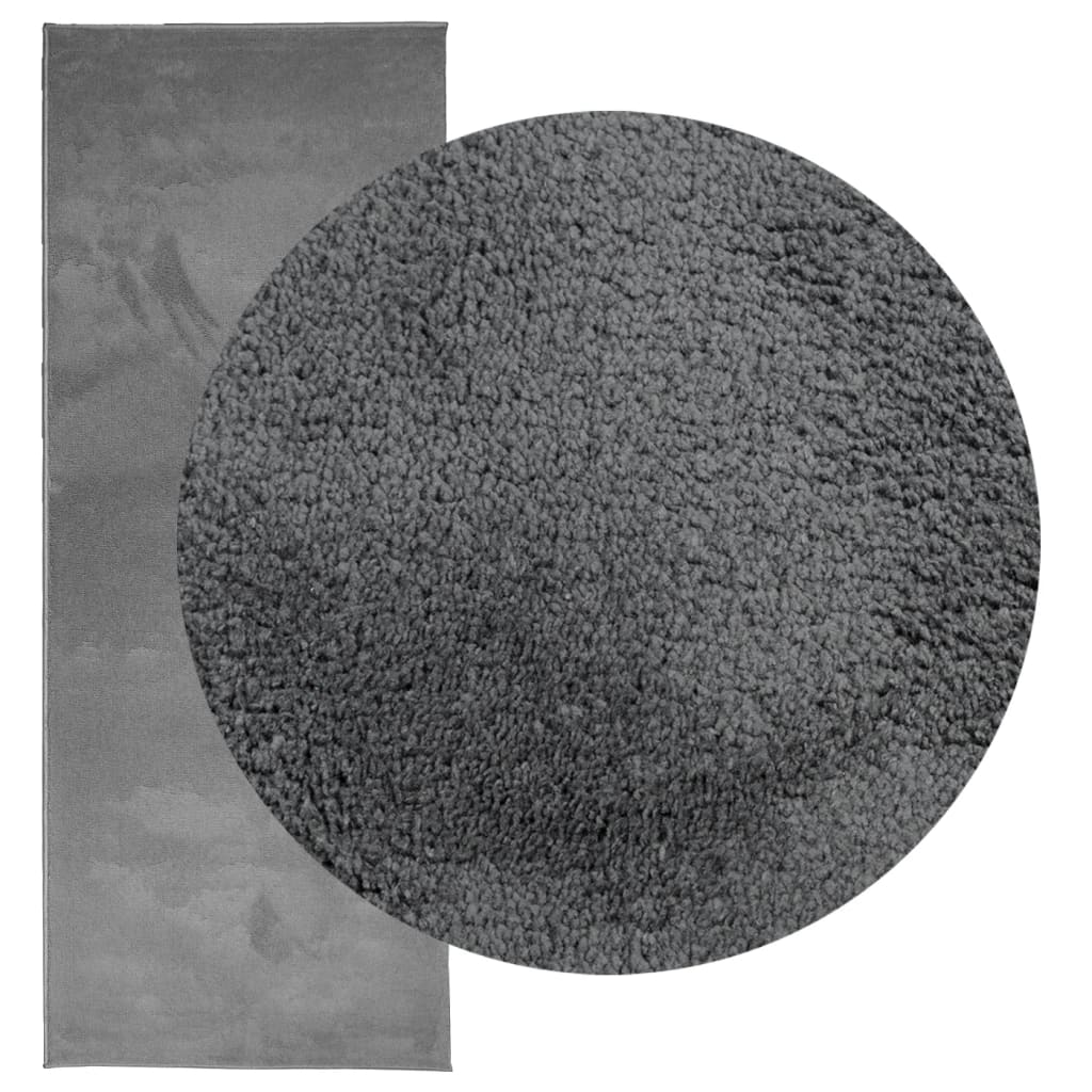 Vidaxx tapis oviedo poils ras 80x200 cm anthracite
