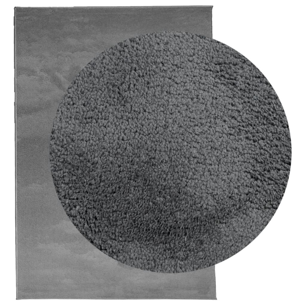 Vidaxx tapis oviedo poils ras 120x170 cm anthracite