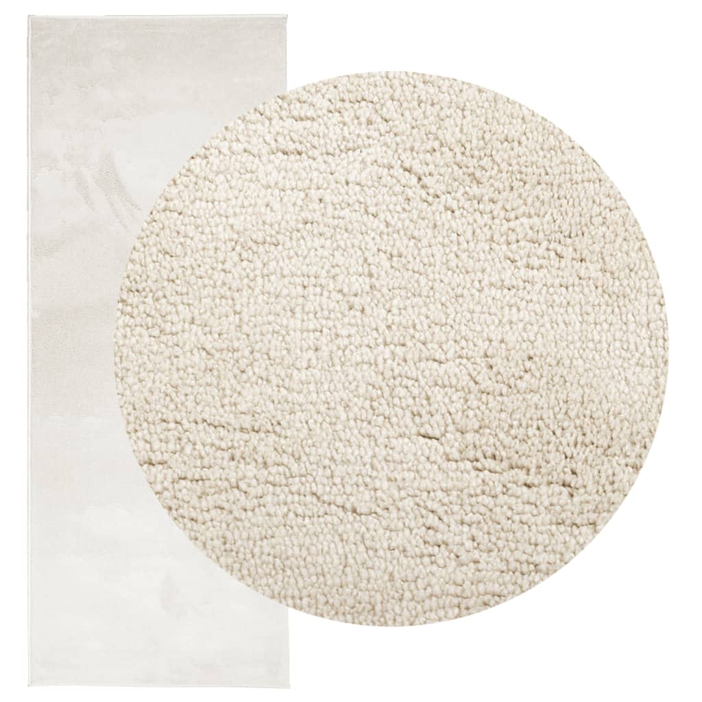 VidaXL tapis oviedo poils ras 80x200 cm beige