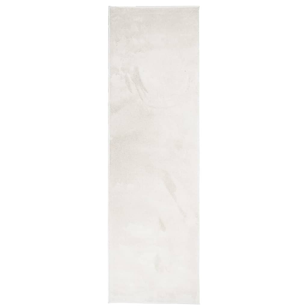 VidaXL tapis oviedo poils ras 80x250 cm beige