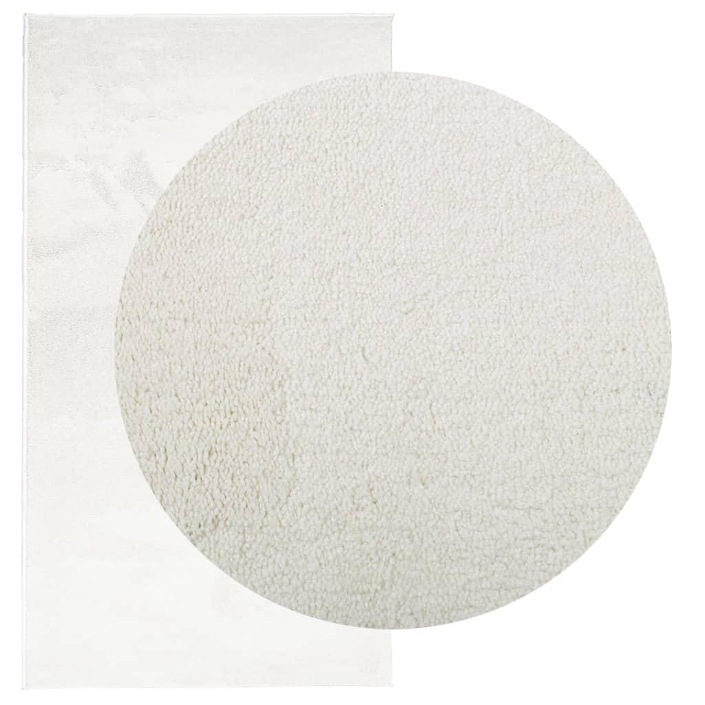 Vidaxx tapis oviedo poils ras 60x110 cm crème