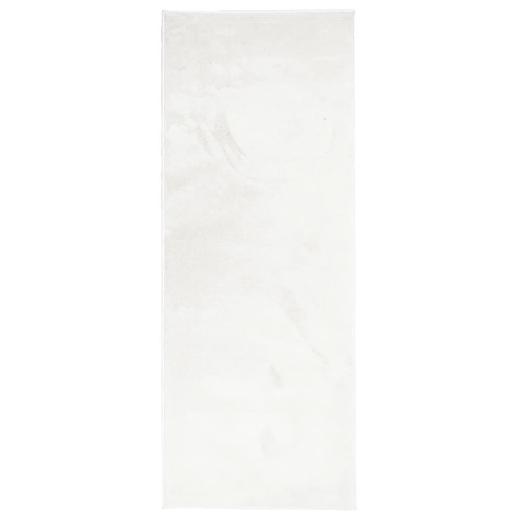 VidaXL tapis oviedo poils ras 80x200 cm crème