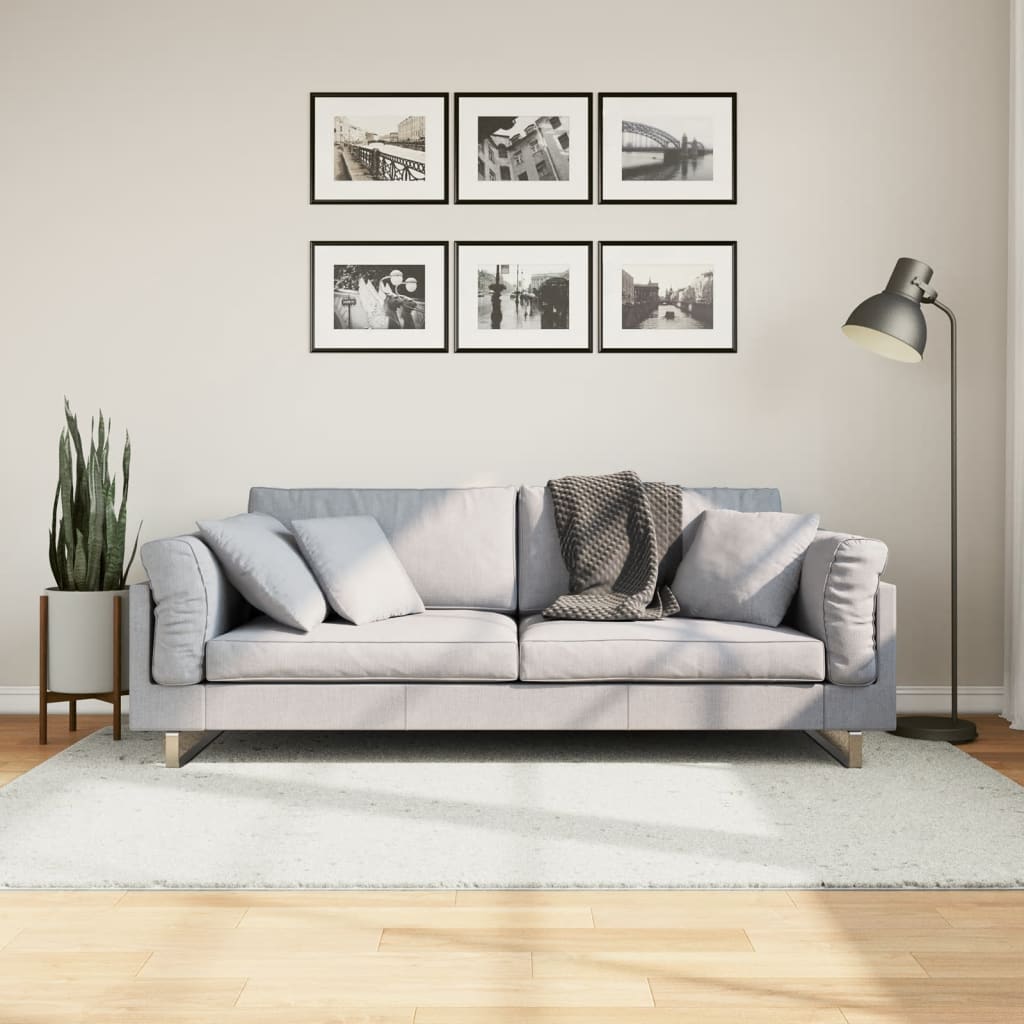 Vidaxx tapis oviedo poils ras 140x200 cm crème