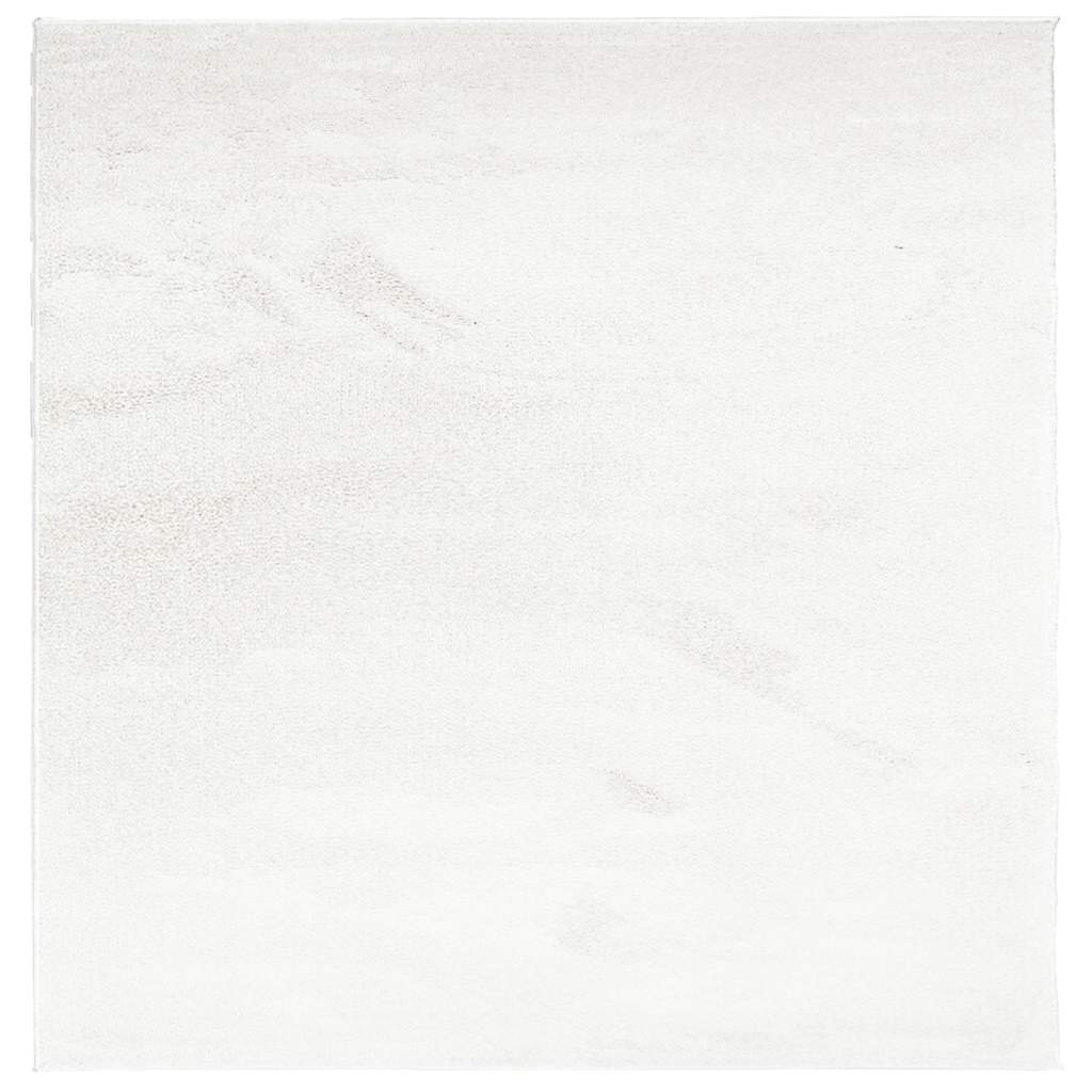 VidaXL Tapis OVIEDO poils ras 200x200 cm crème