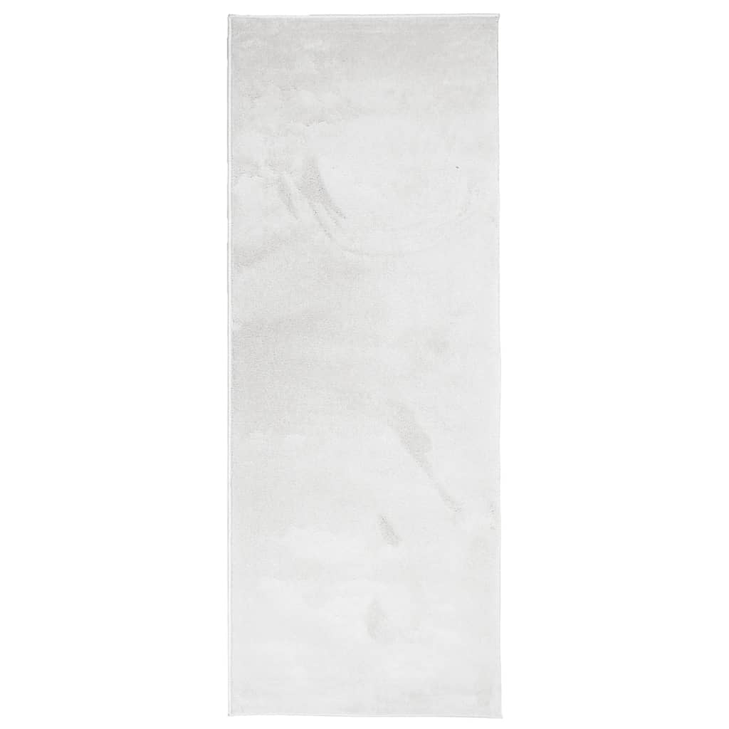 VidaXL tapis oviedo poils ras 80x200 cm gris