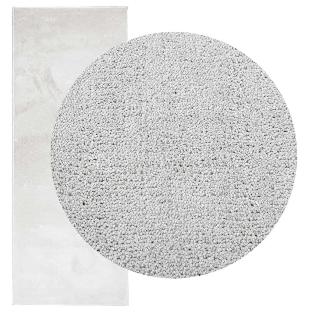 VidaXL tapis oviedo poils ras 80x200 cm gris