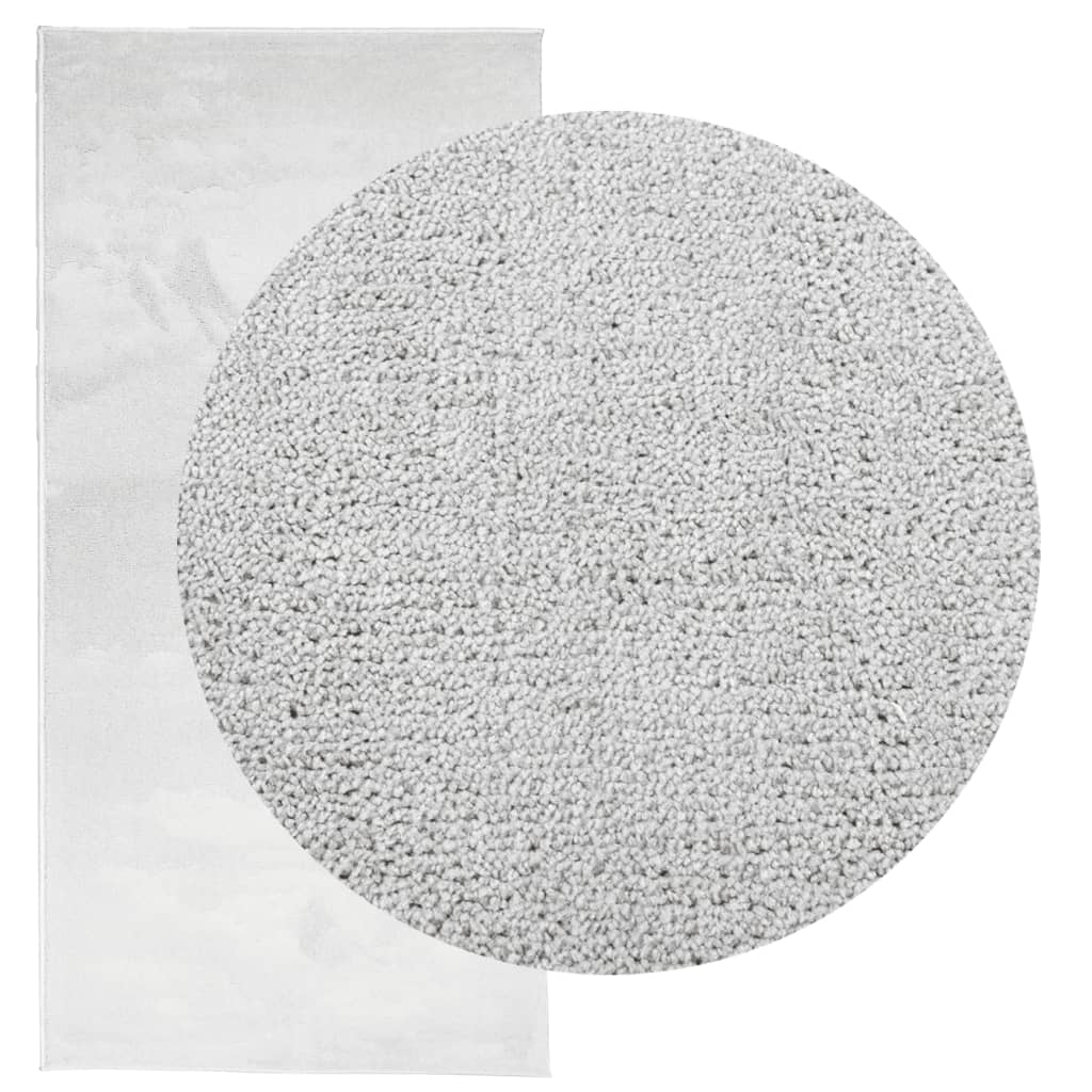 VidaXL tapis oviedo poils ras 100x200 cm gris
