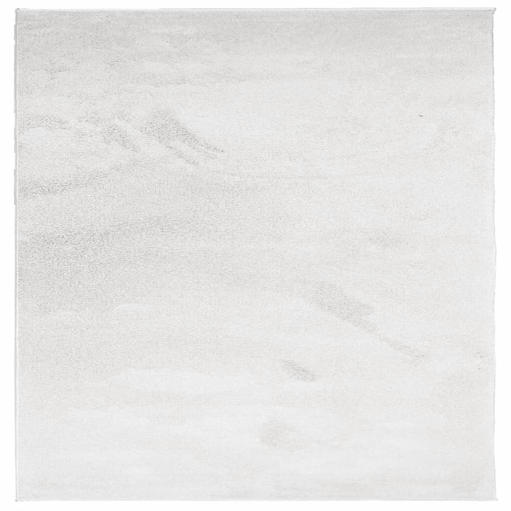 VidaXL tapis oviedo poils ras 200x200 cm gris