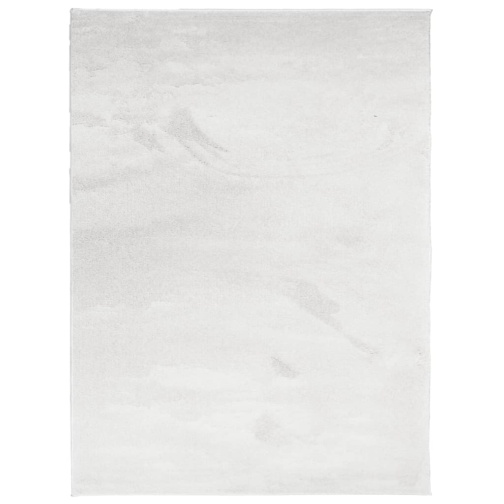 VidaXL tapis oviedo poils ras 240x340 cm gris