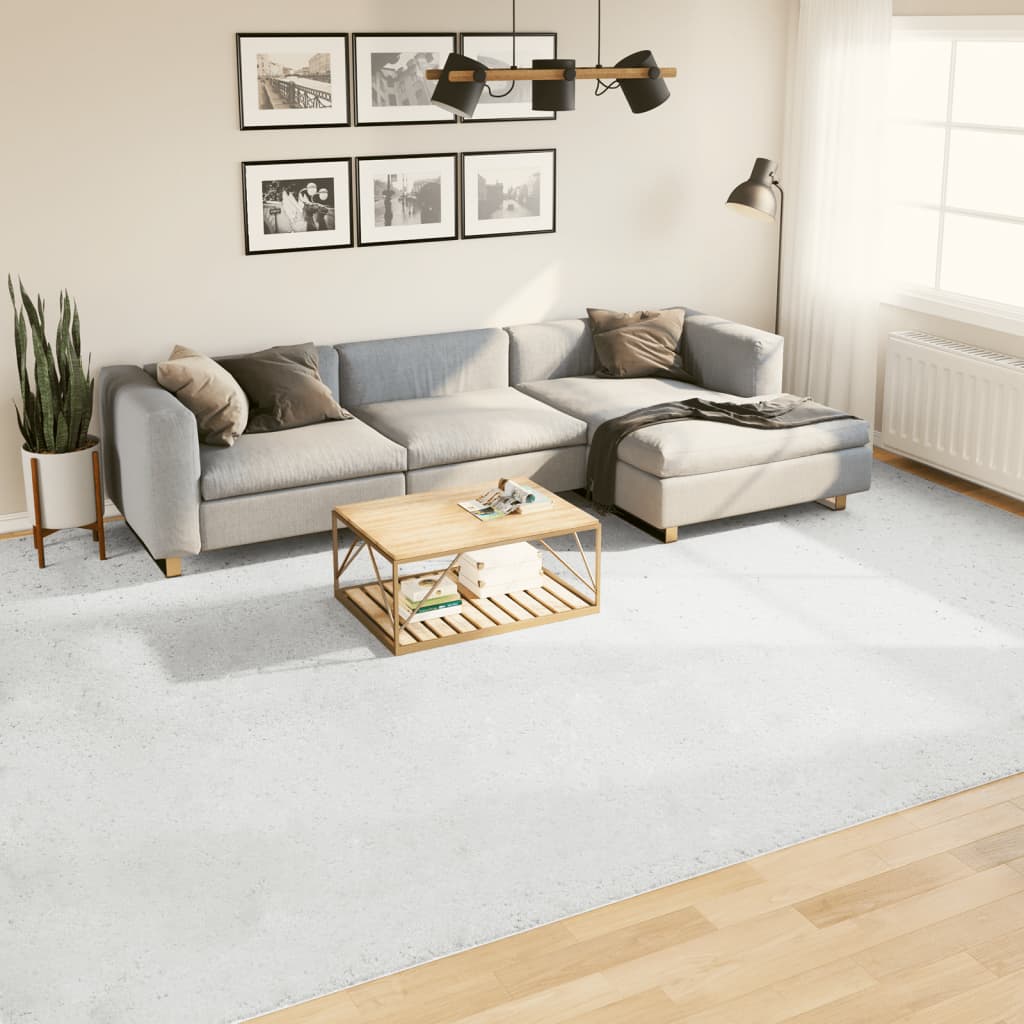 VidaXL Tapis OVIEDO poils ras 300x400 cm gris
