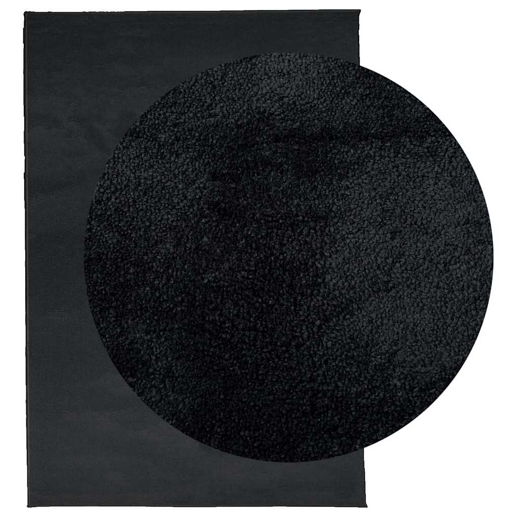 VidaXL tapis oviedo poils ras 160x230 cm noir