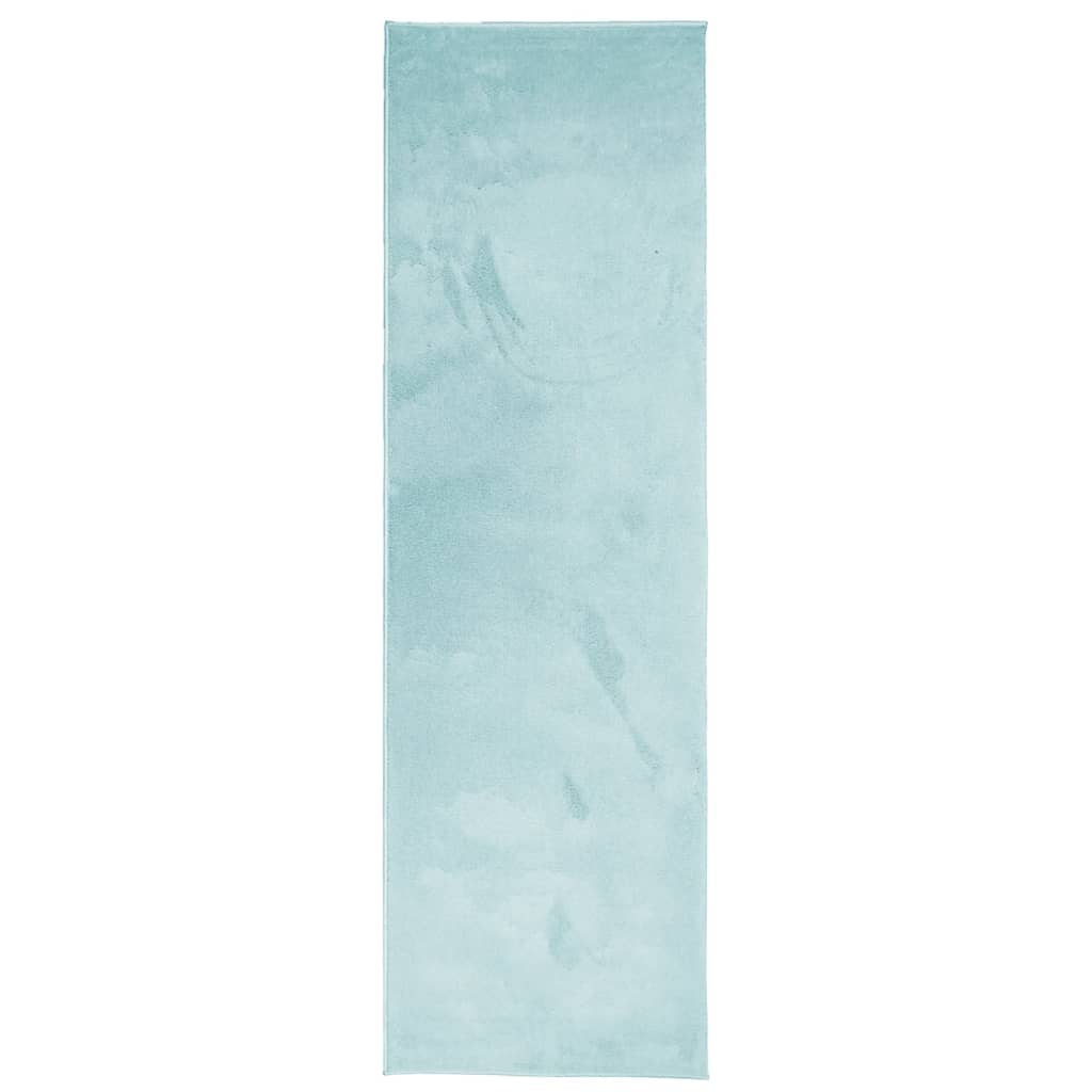 VidaXL tapis oviedo poils ras 80x250 cm vert