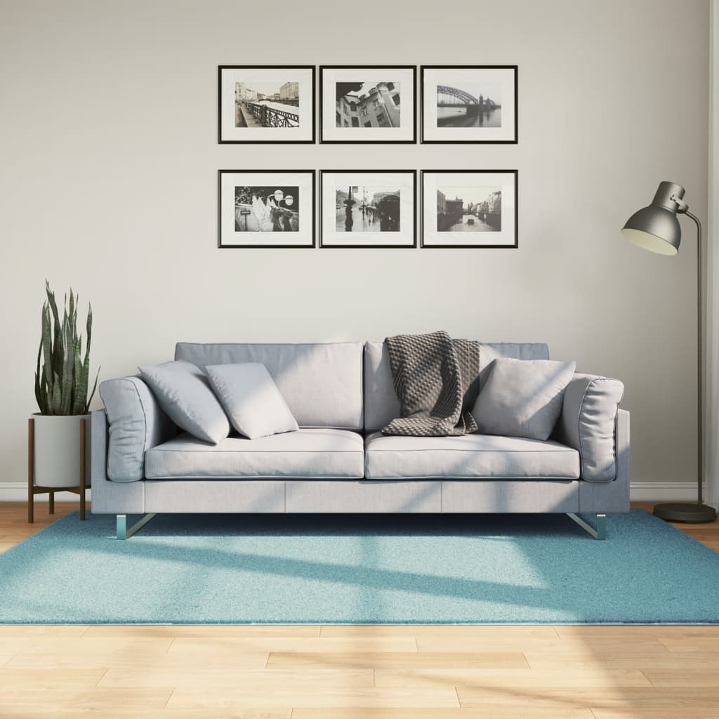 VidaXL tapis oviedo poils ras 140x200 cm vert
