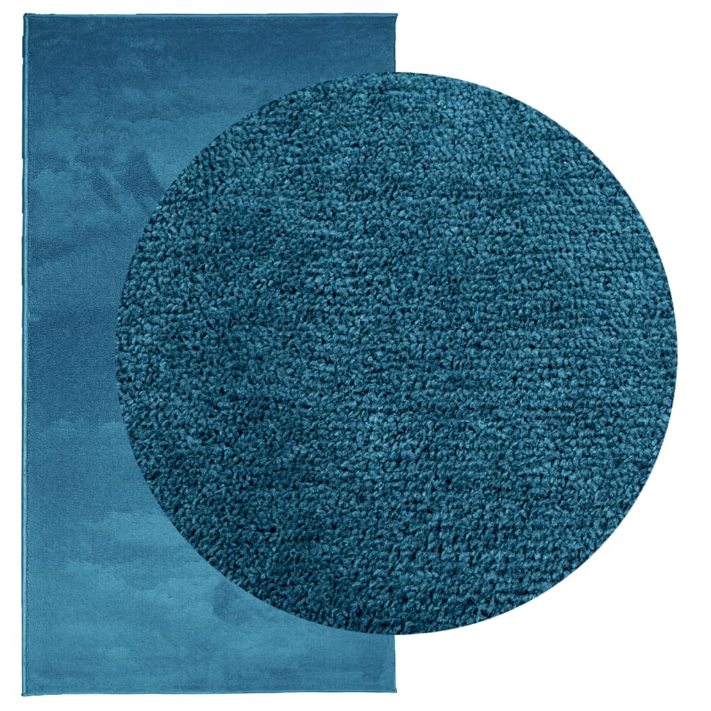 VidaXL Tapis OVIEDO poils ras 60x110 cm turquoise