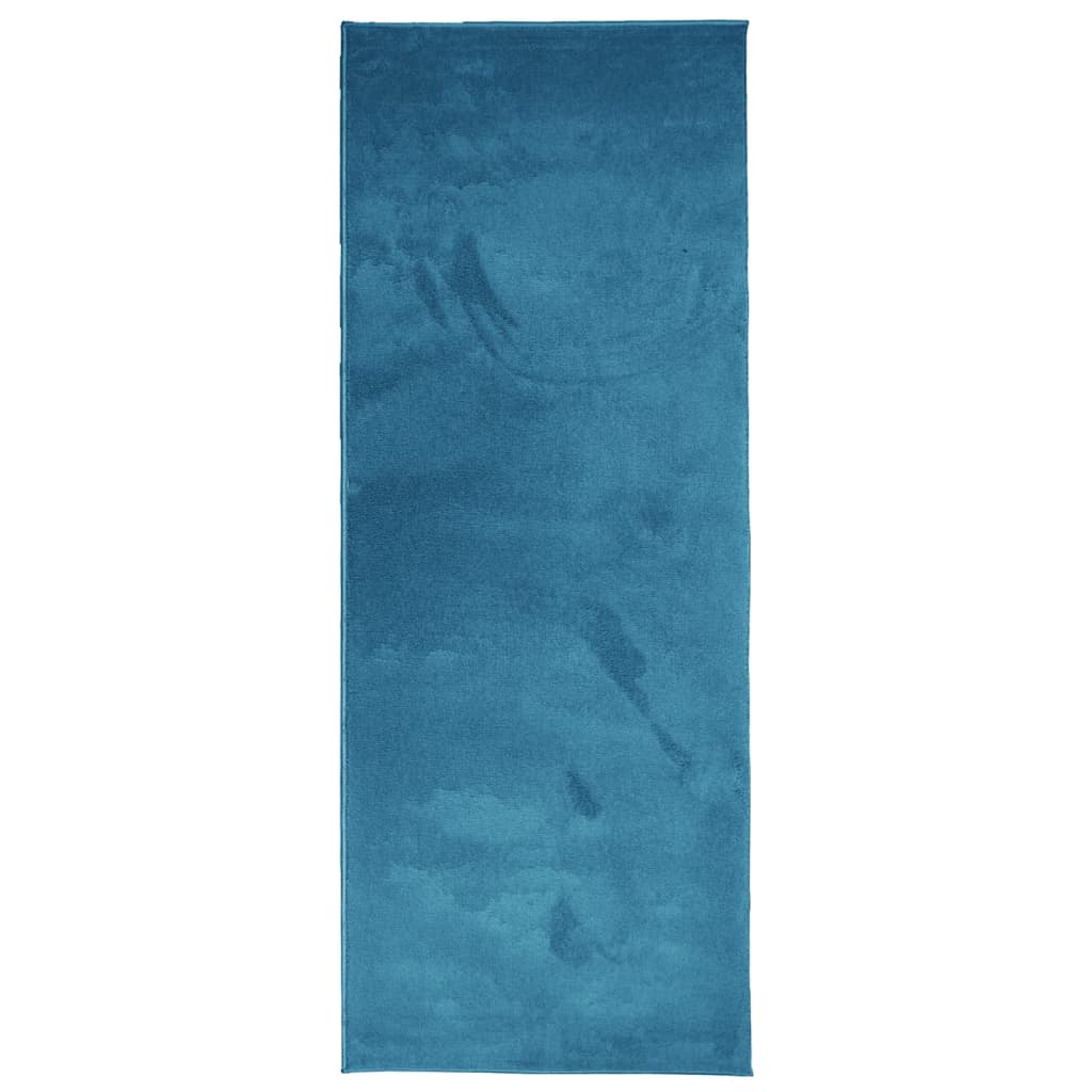 VidaXL tapis oviedo poils courts 80x200 cm turquoise