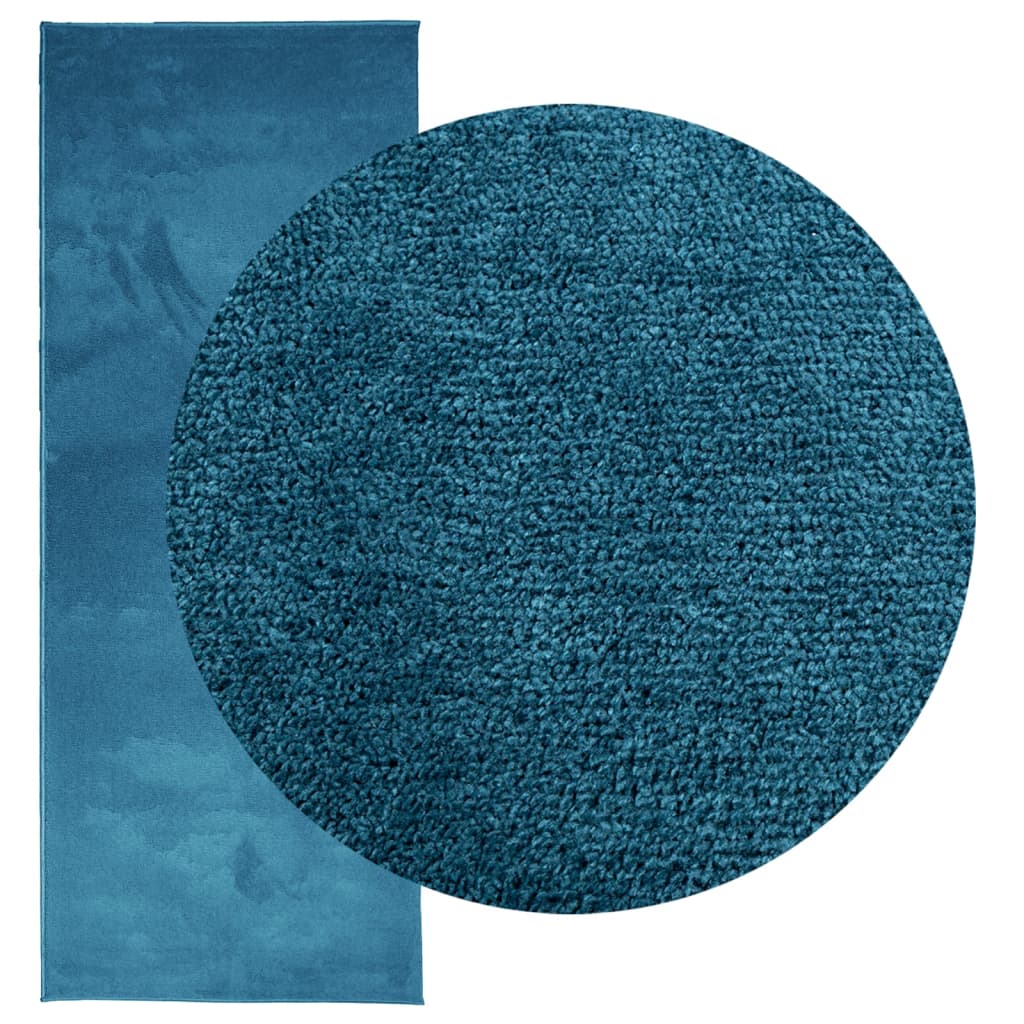 VidaXL tapis oviedo poils courts 80x200 cm turquoise