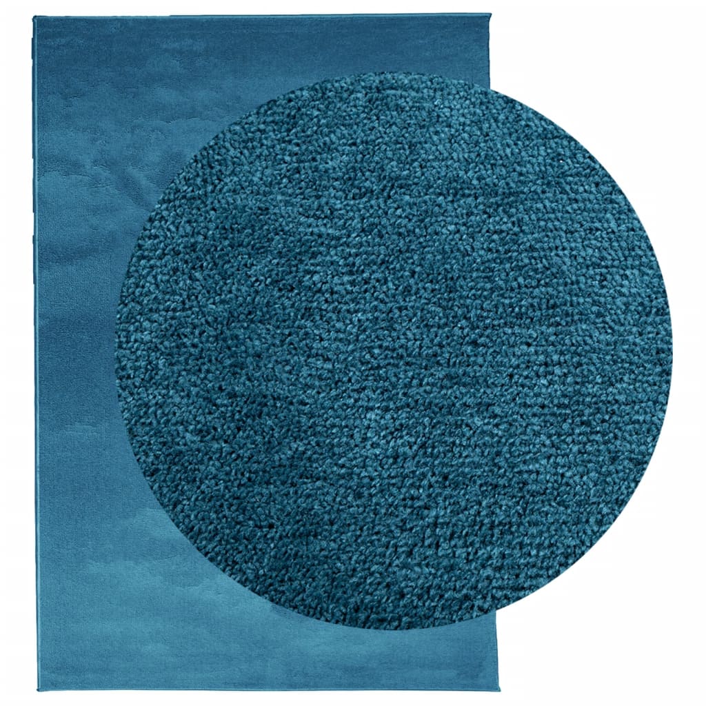 VidaXL tapis oviedo poils ras 200x280 cm turquoise