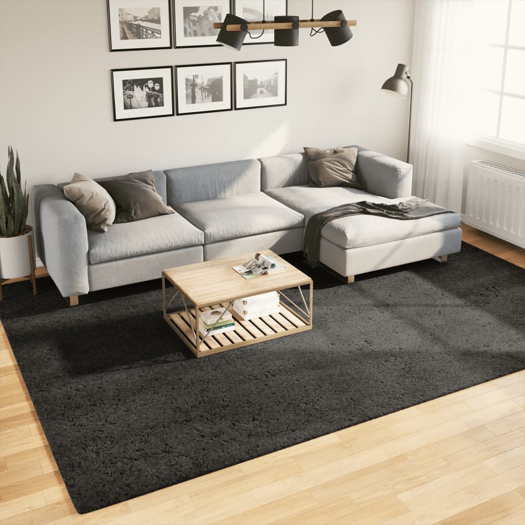 Vidaxx tapis istan poils longs brillant 240x340 cm anthracite