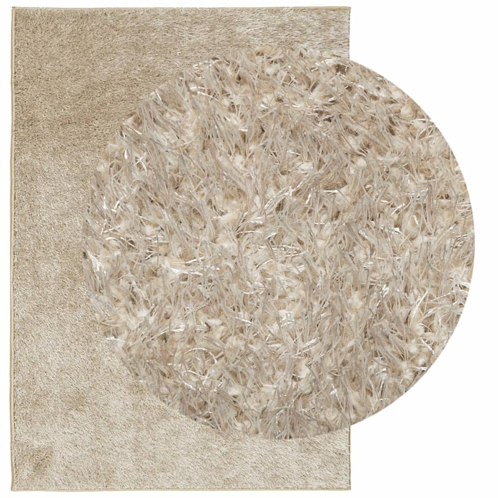Vidaxx tapis istan poils longs brillant 120x170 cm beige