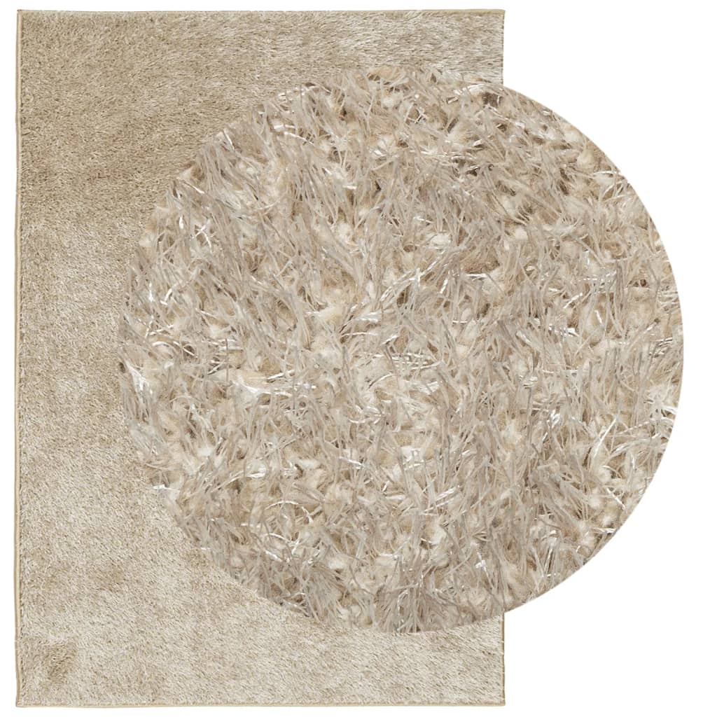 Vidaxx tapis istan poils longs brillant 160x230 cm beige