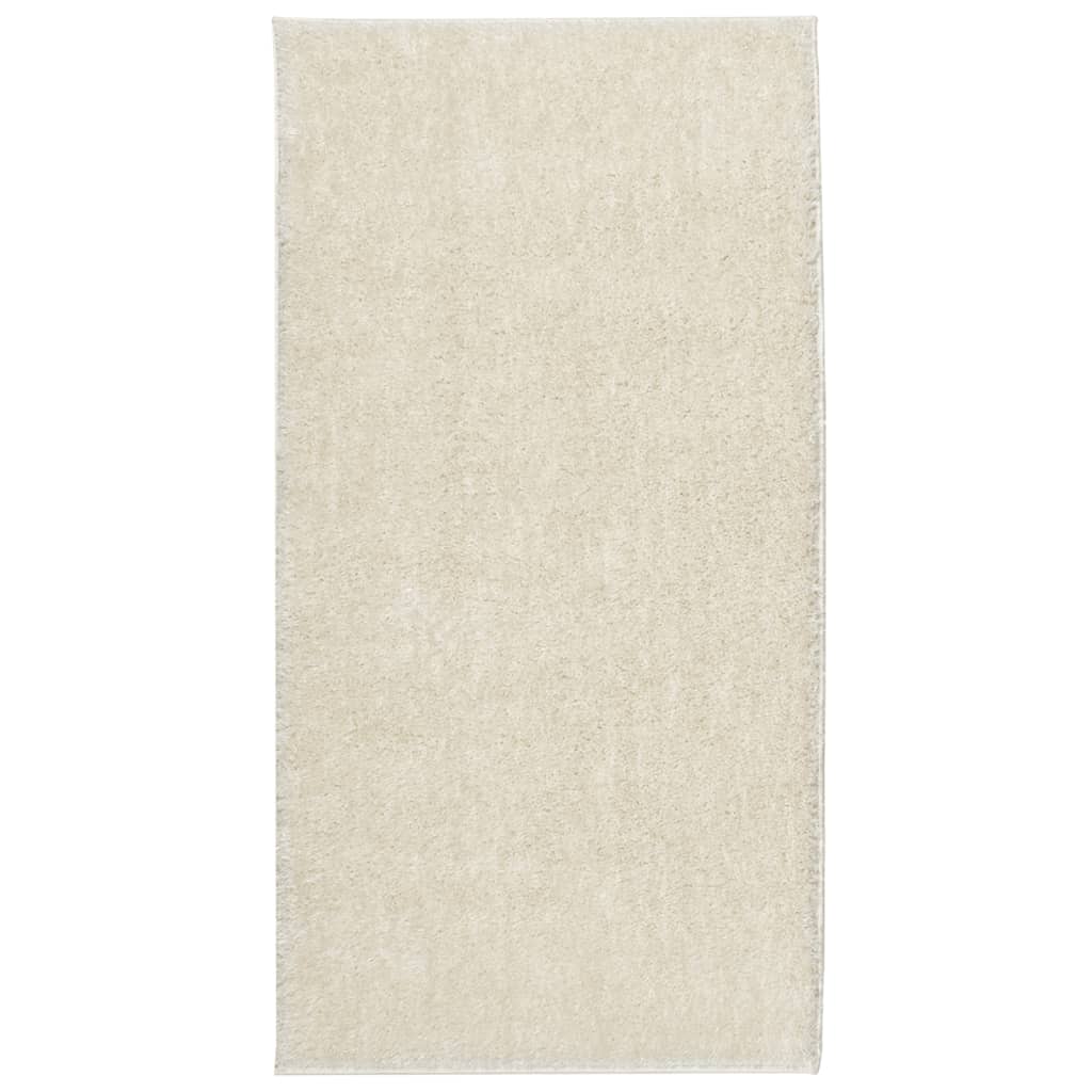 Vidaxx tapis istan poils longs brillant 100x200 cm couleur crème