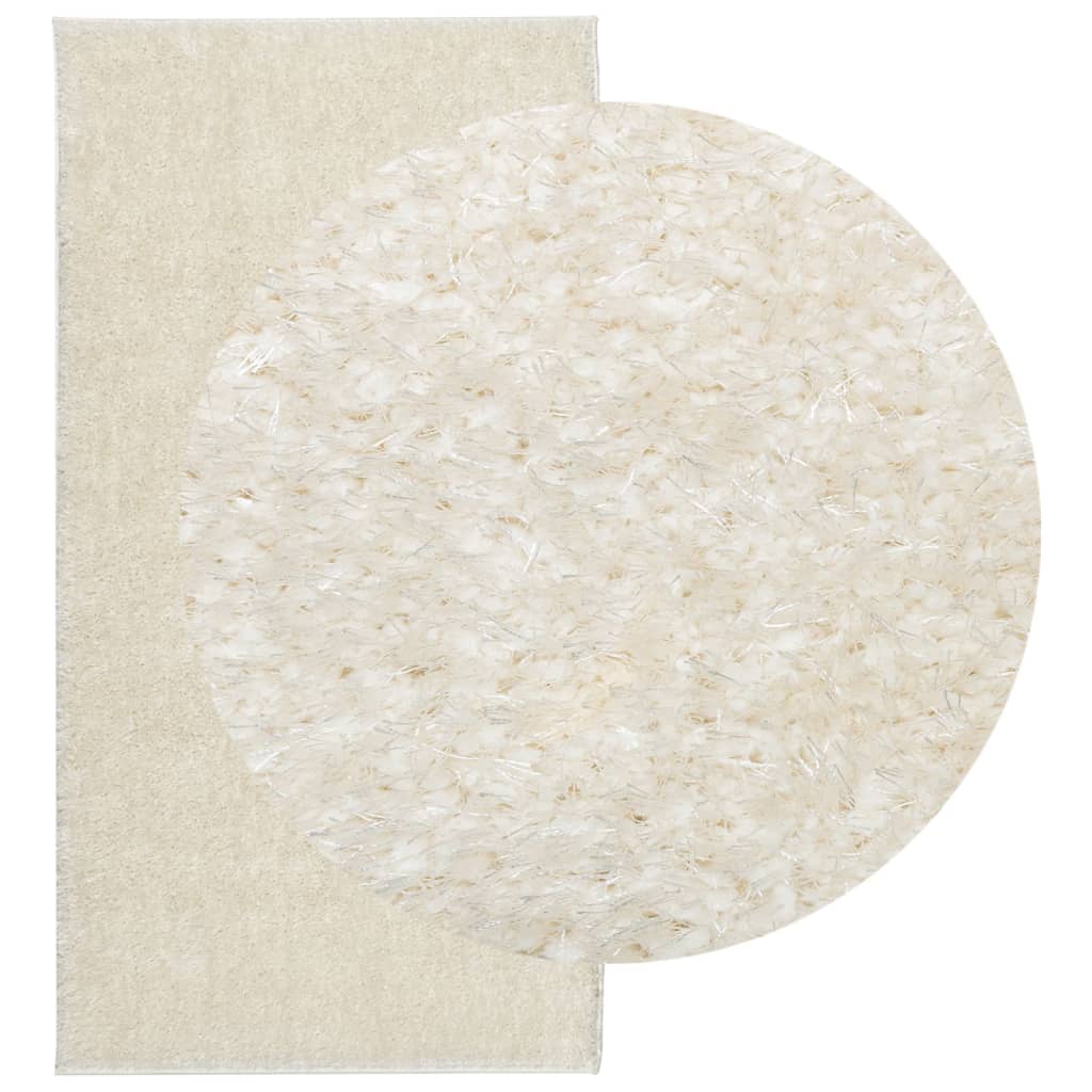 Vidaxx tapis istan poils longs brillant 100x200 cm couleur crème