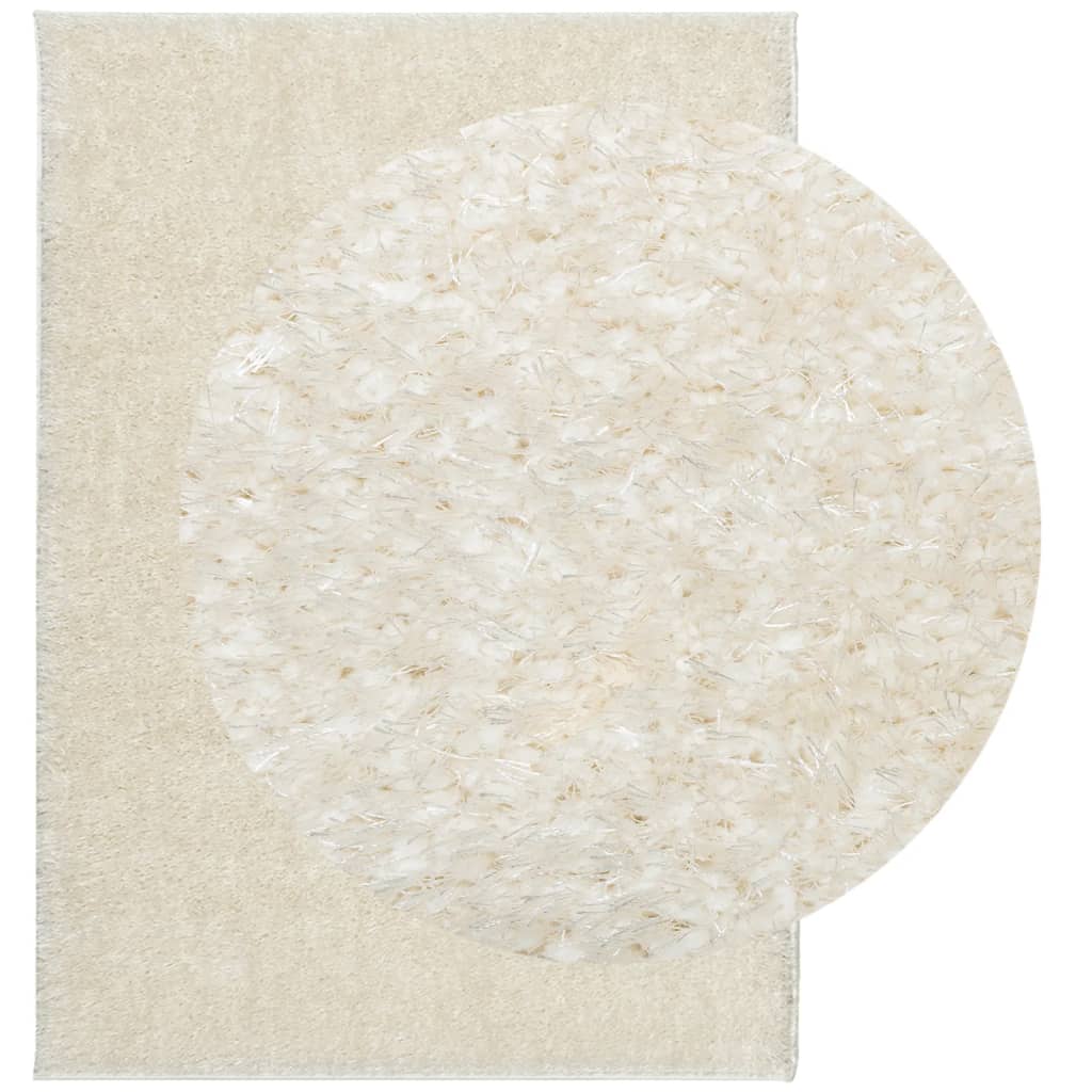 Vidaxx tapis istan poils longs brillant 200x280 cm couleur crème