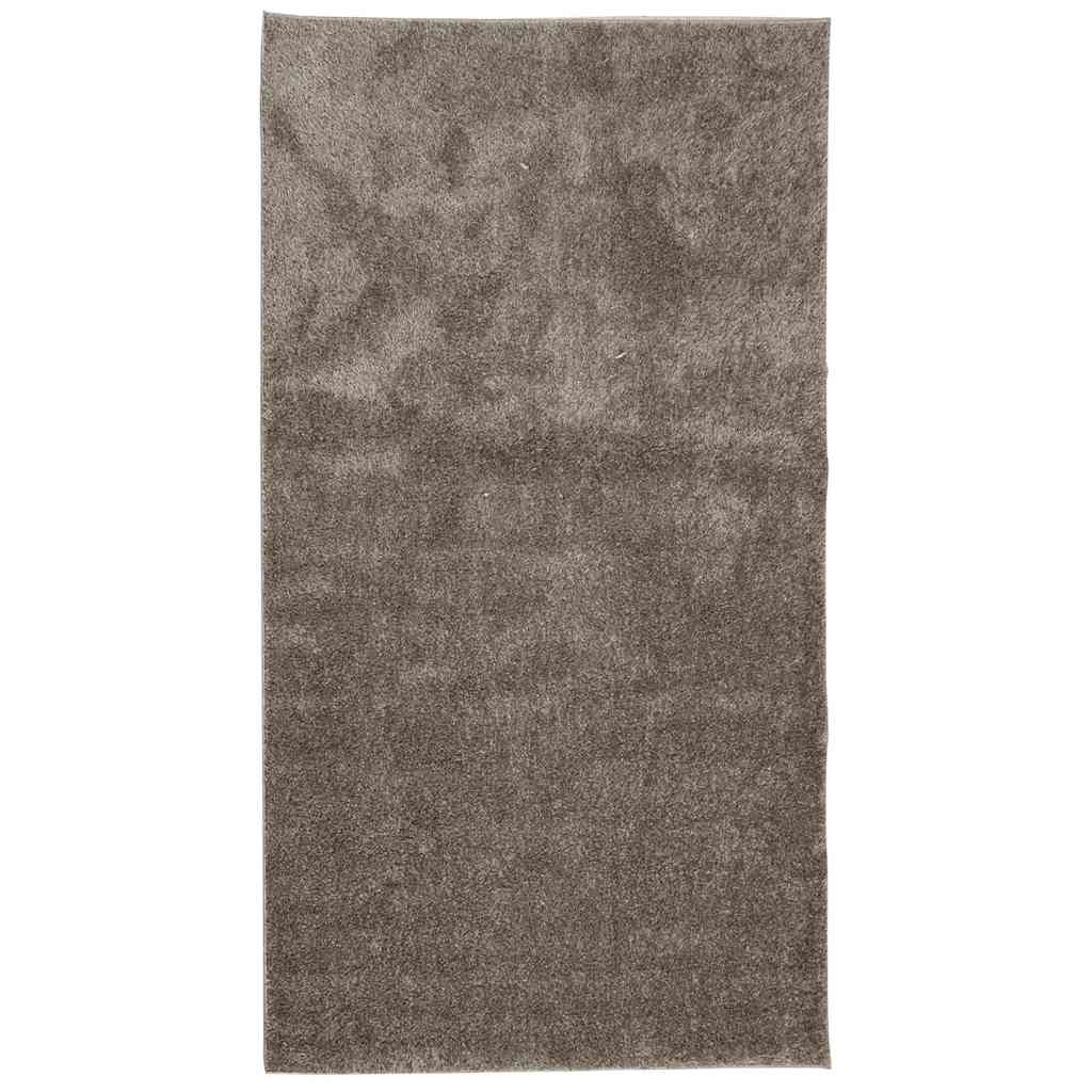 VidaXL tapis istan poils longs brillant 80x150 cm gris