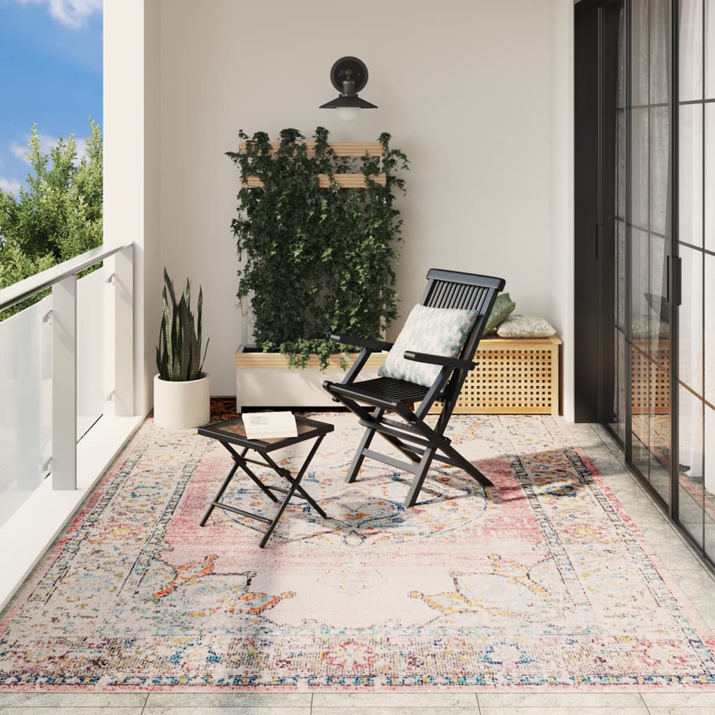 VidaXL tapis Arbizu intérieur et extérieur style vintage 240x340 cm