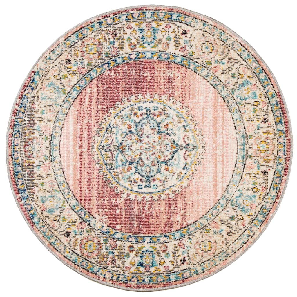 VidaXL tapis Arbizu intérieur et extérieur style vintage ø 200 cm