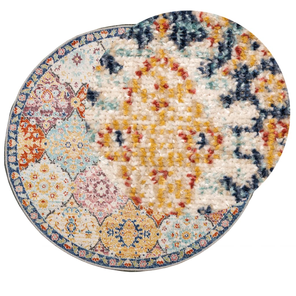 VidaXL Tapis ARBIZU intérieur et extérieur style vintage Ø 200 cm