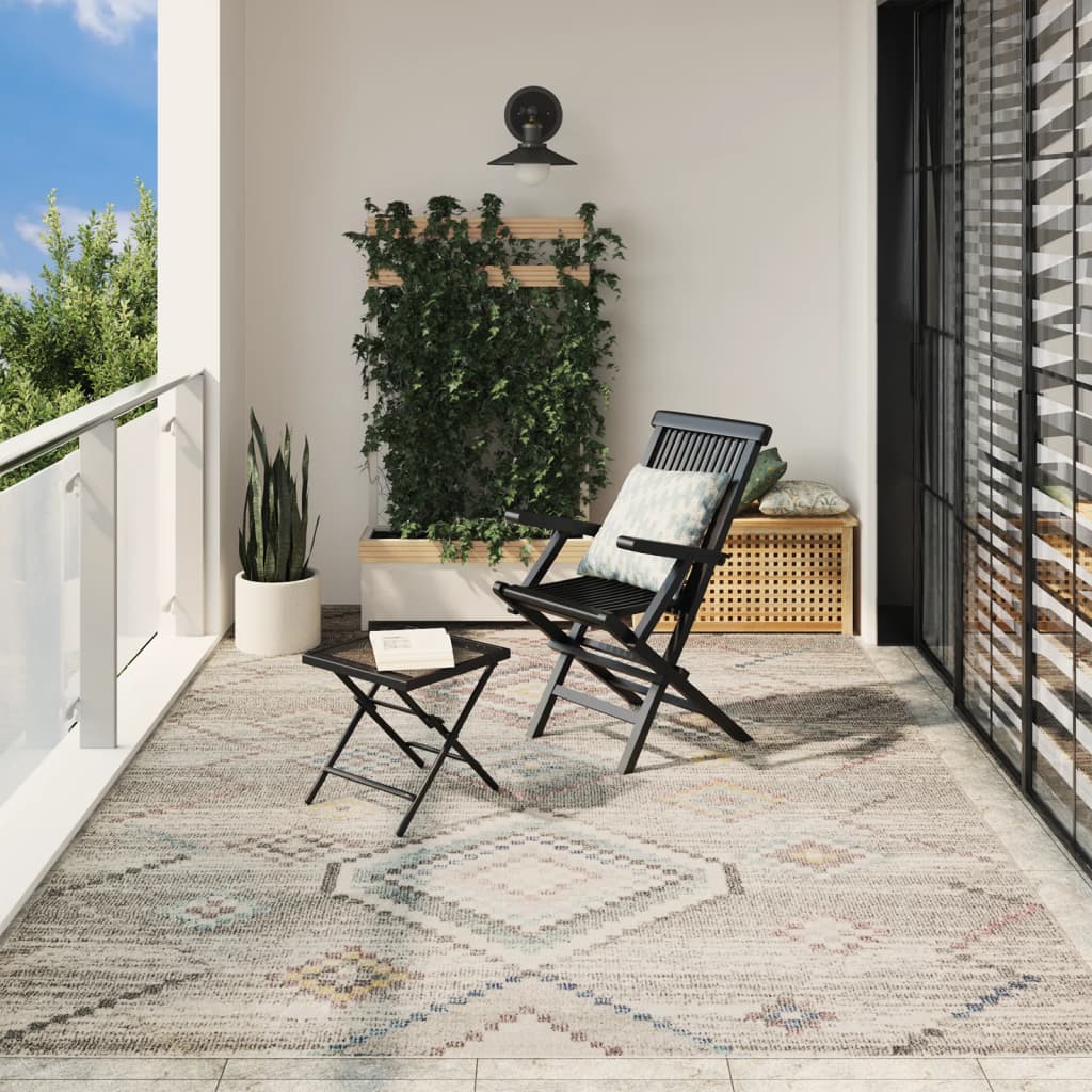 VidaXL tapis Arbizu intérieur et extérieur style vintage 240x340 cm