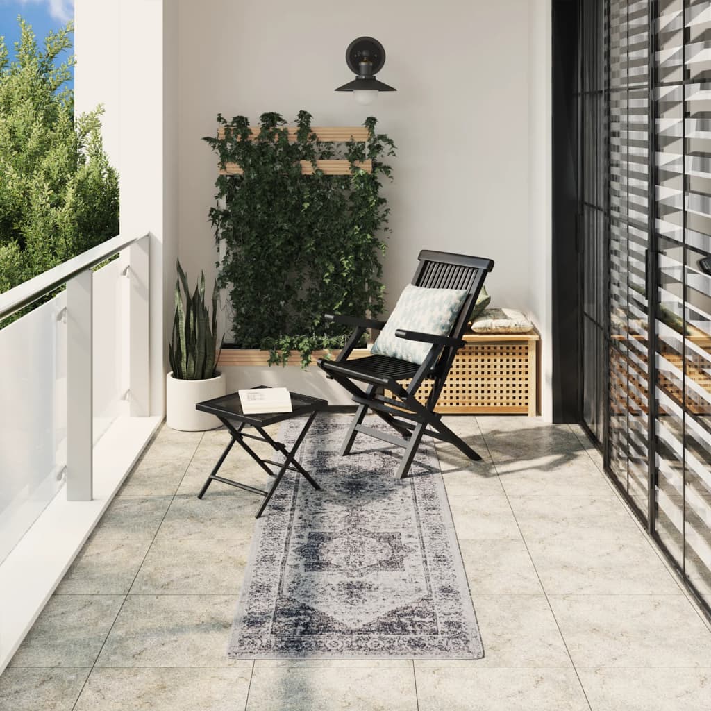 VidaXL tapis Arbizu intérieur et extérieur style vintage 80x250 cm