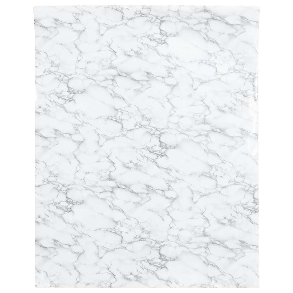 VidaXL Film pour meubles autocollant 90x500 cm PVC marbre blanc