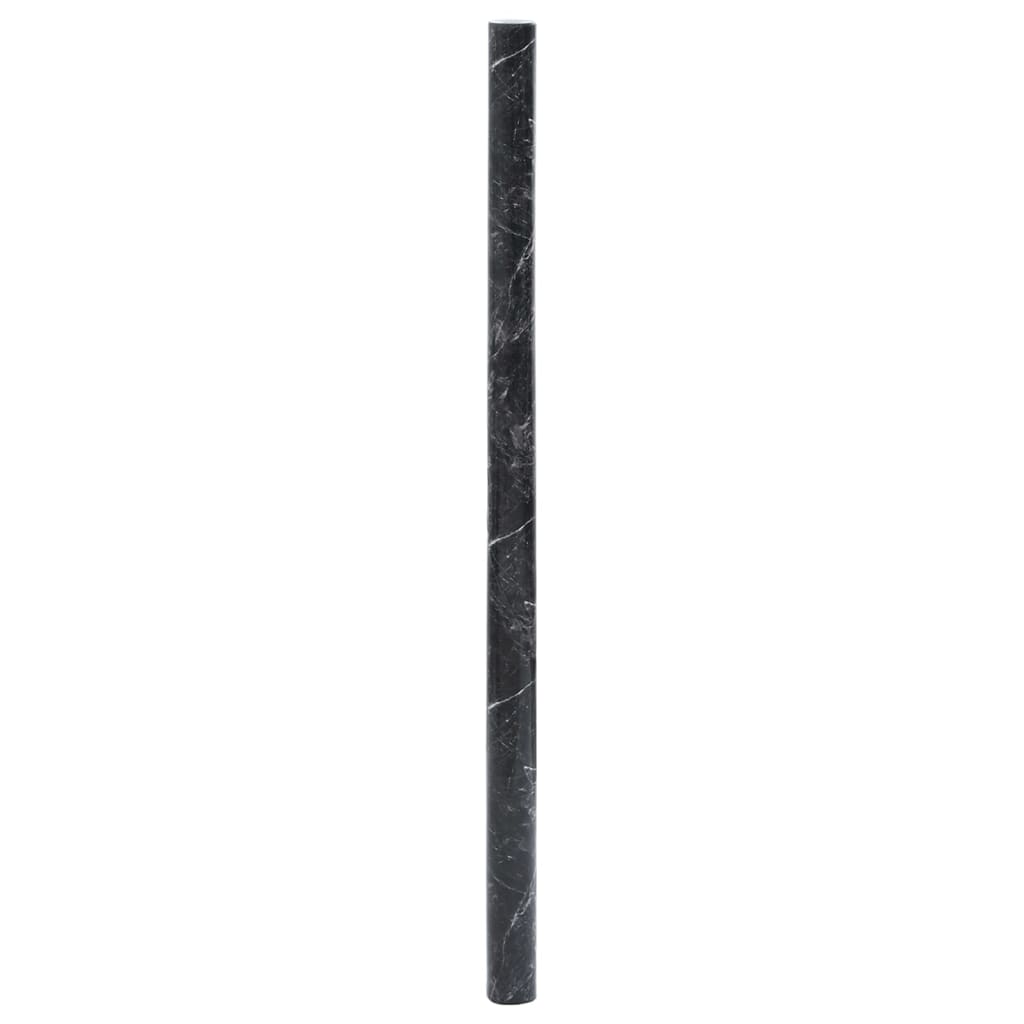 VidaXL Film pour meubles autocollant 90x500 cm PVC marbre noir