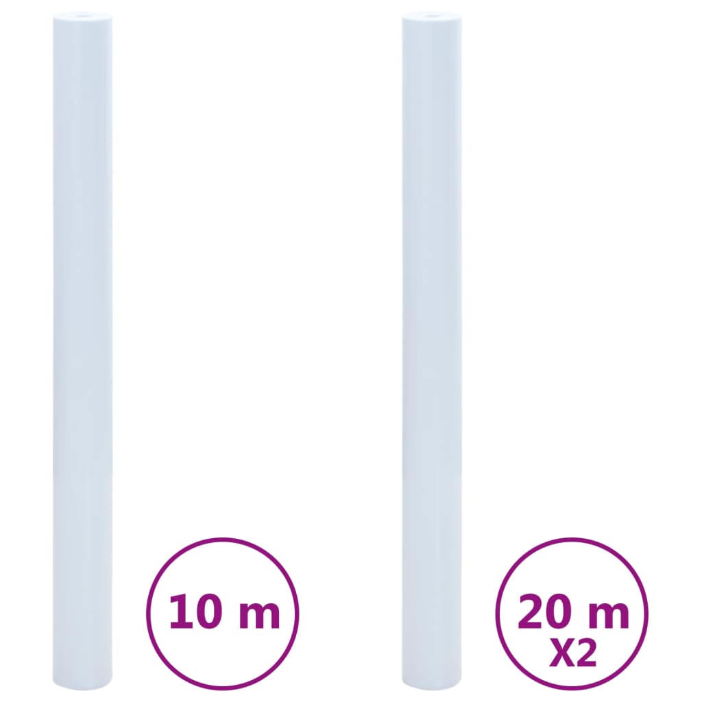 VidaXL Films pour fenêtres 3 pcs statique mat PVC transparent blanc