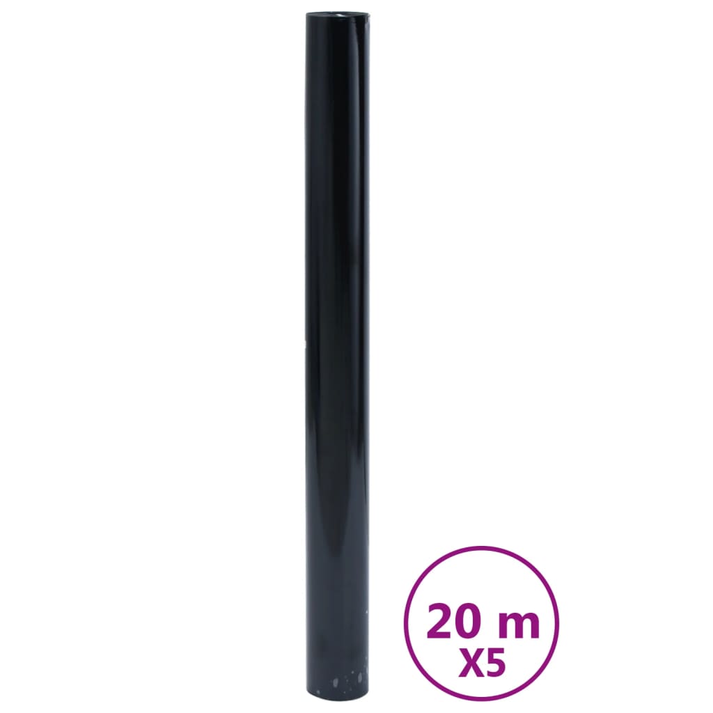 VidaXL Films pour fenêtres 5 pcs statique mat PVC noir