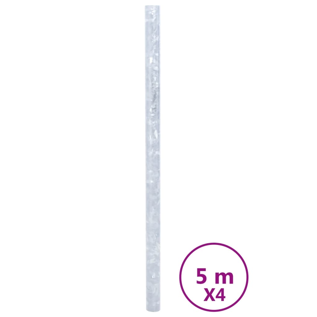 VidaXL Films pour fenêtres 4 pcs motif fleur mat PVC