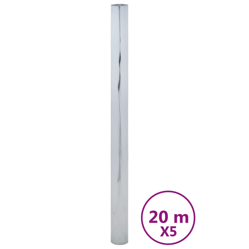 VidaXL Films solaires 5 pcs PVC réfléchissant statique couleur argent