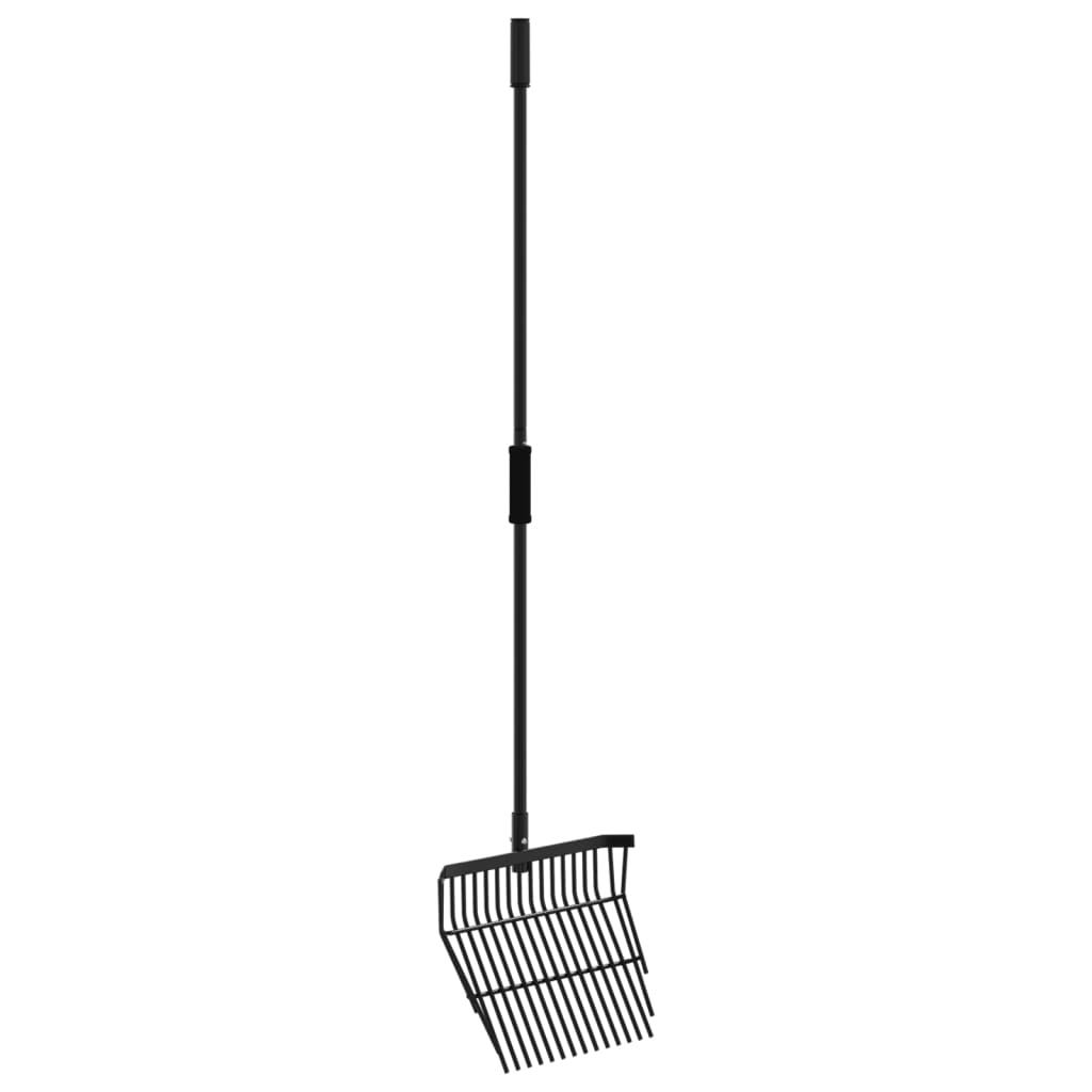 Fourche VidaXL avec 14 dents en acier noir