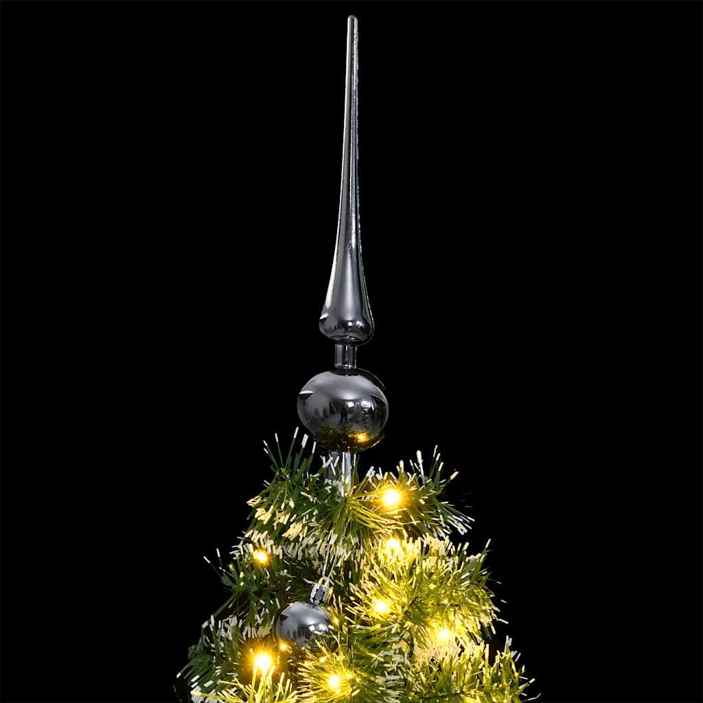 VidaXL sapin de Noël artificiel 150 LED, boules et neige 150 cm