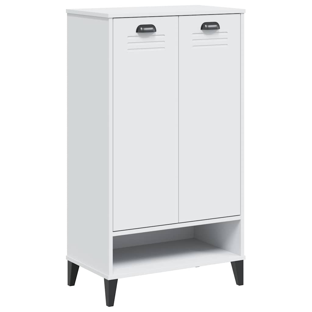 Vidaxl armoire à chaussures viken fini bois blanc